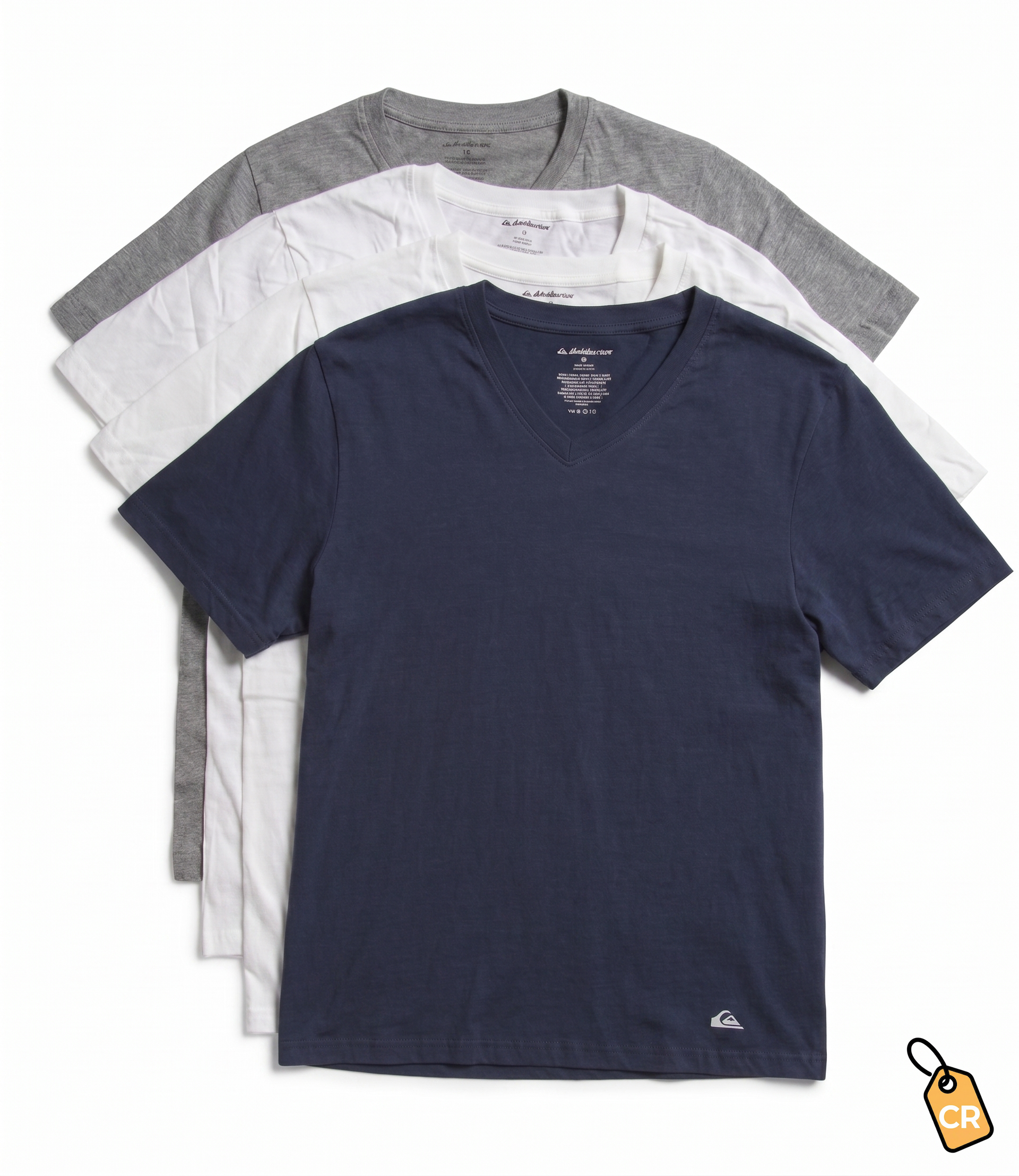 QUIKSILVER - 4pk V-neck Tee Shirts