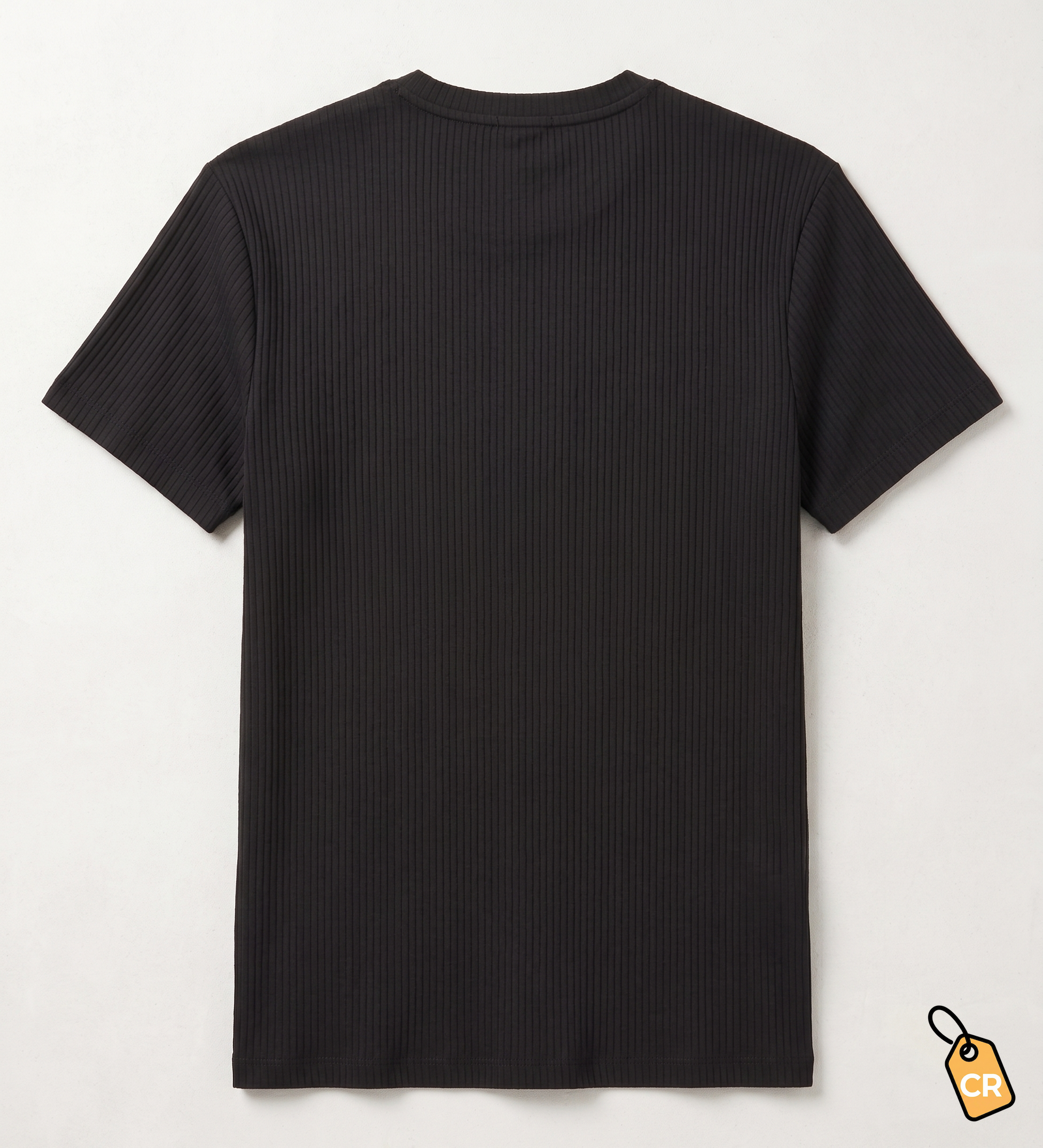 CALVIN KLEIN - Short Sleeve Stretch Ribbed Tee