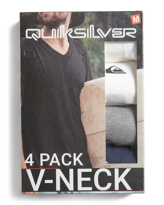 4pk V-neck Tee Shirts