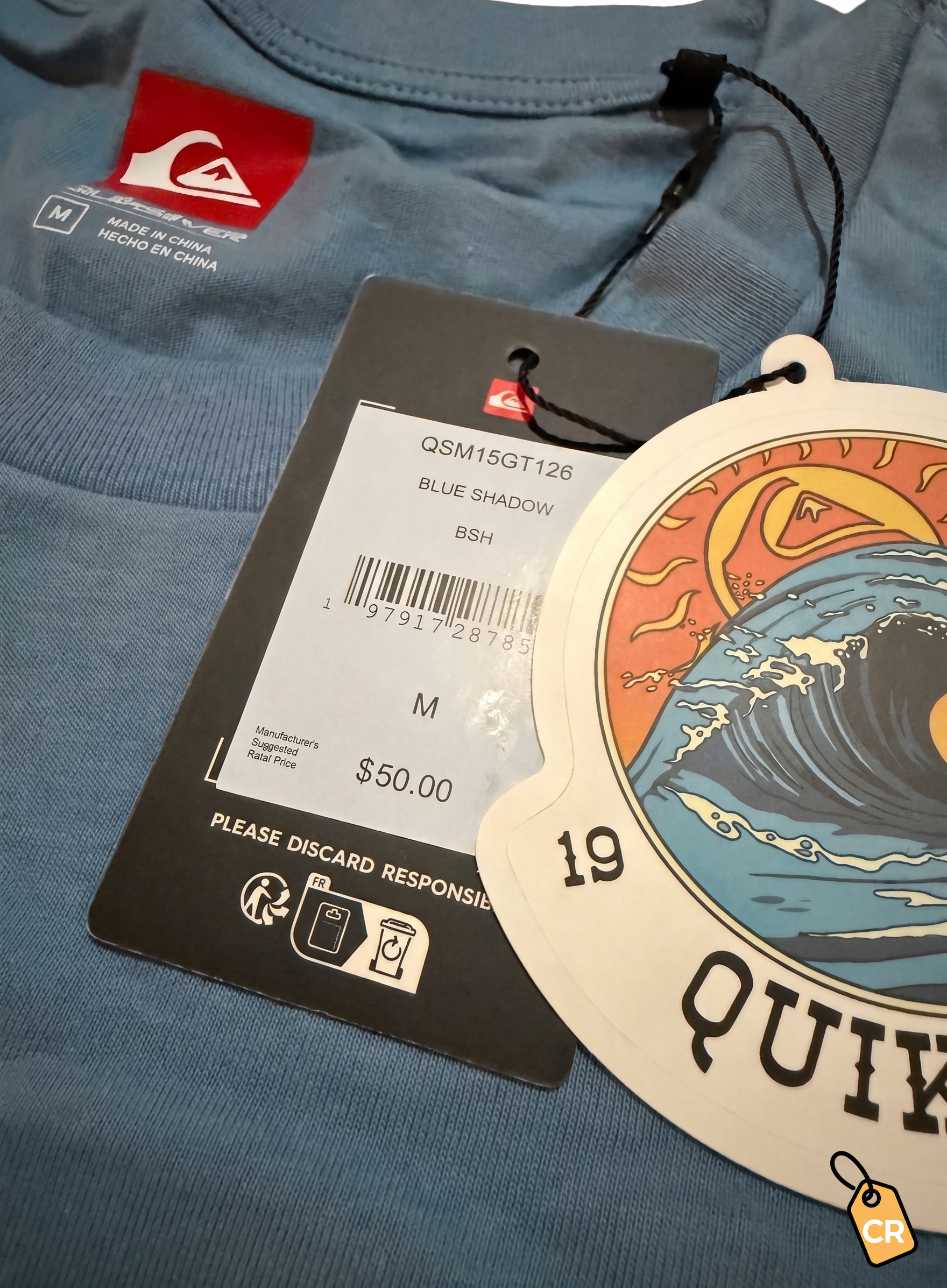 QUIKSILVER - blue tee