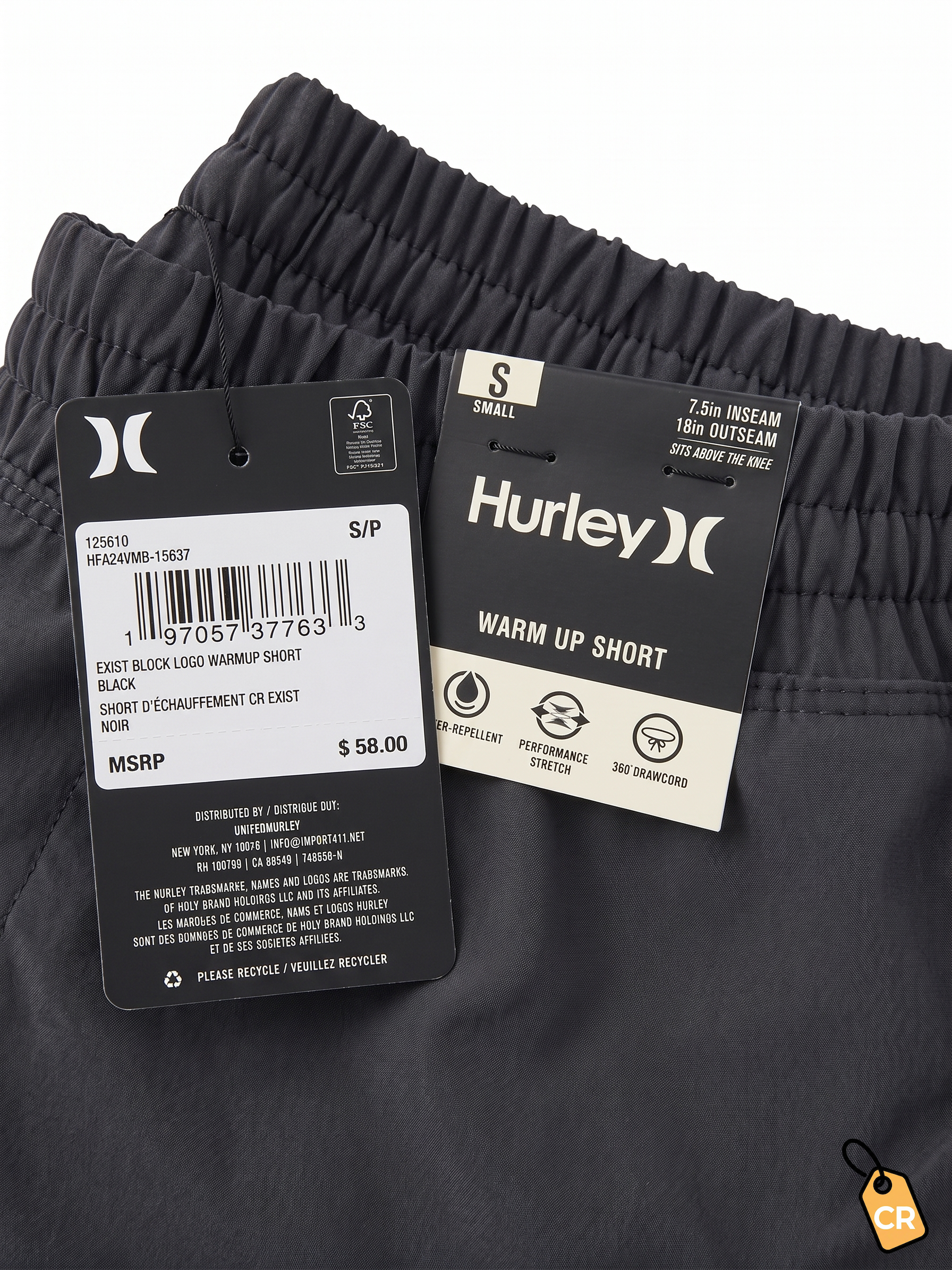 HURLEY - Block Logo Warm Up Shorts