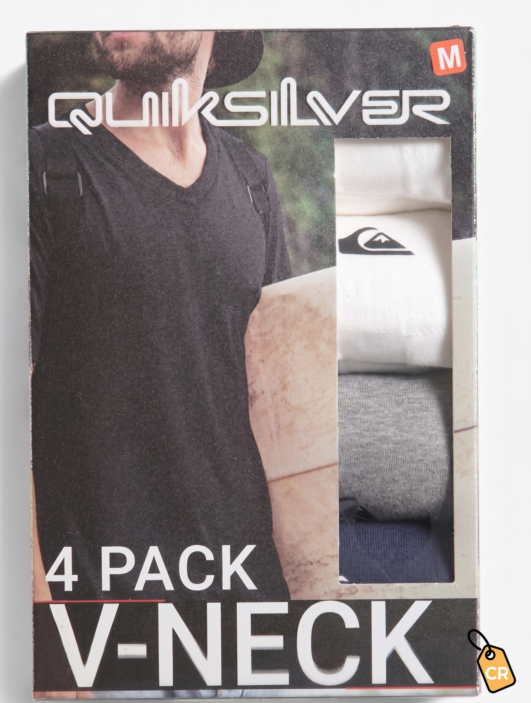QUIKSILVER - 4pk V-neck Tee Shirts