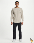 Camiseta Waffle Crew Beige