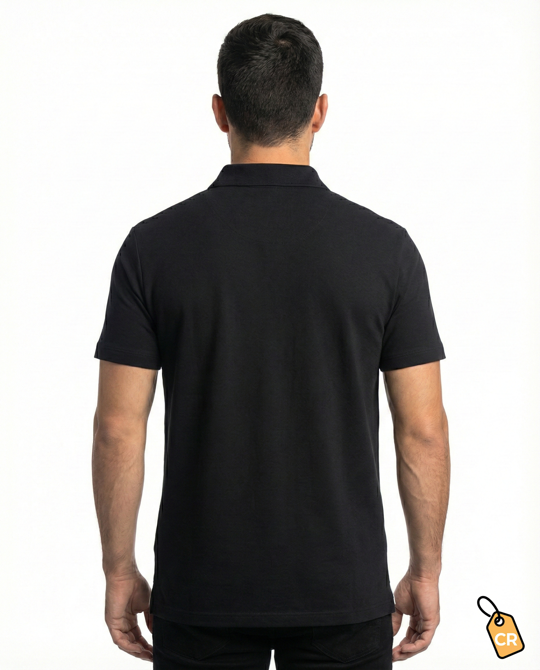 Polo Color-Block Black & White