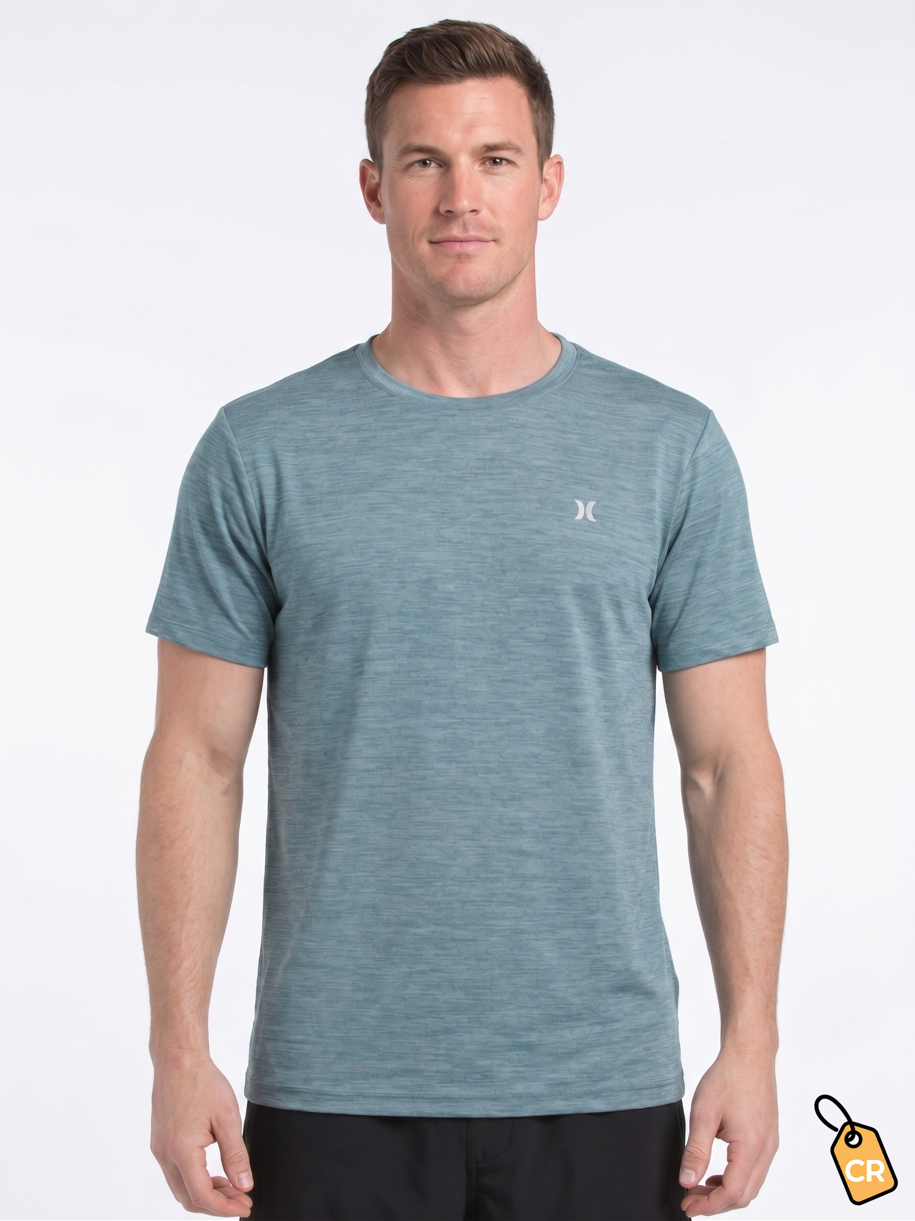 HURLEY - Icon Logo Space Dye Tee