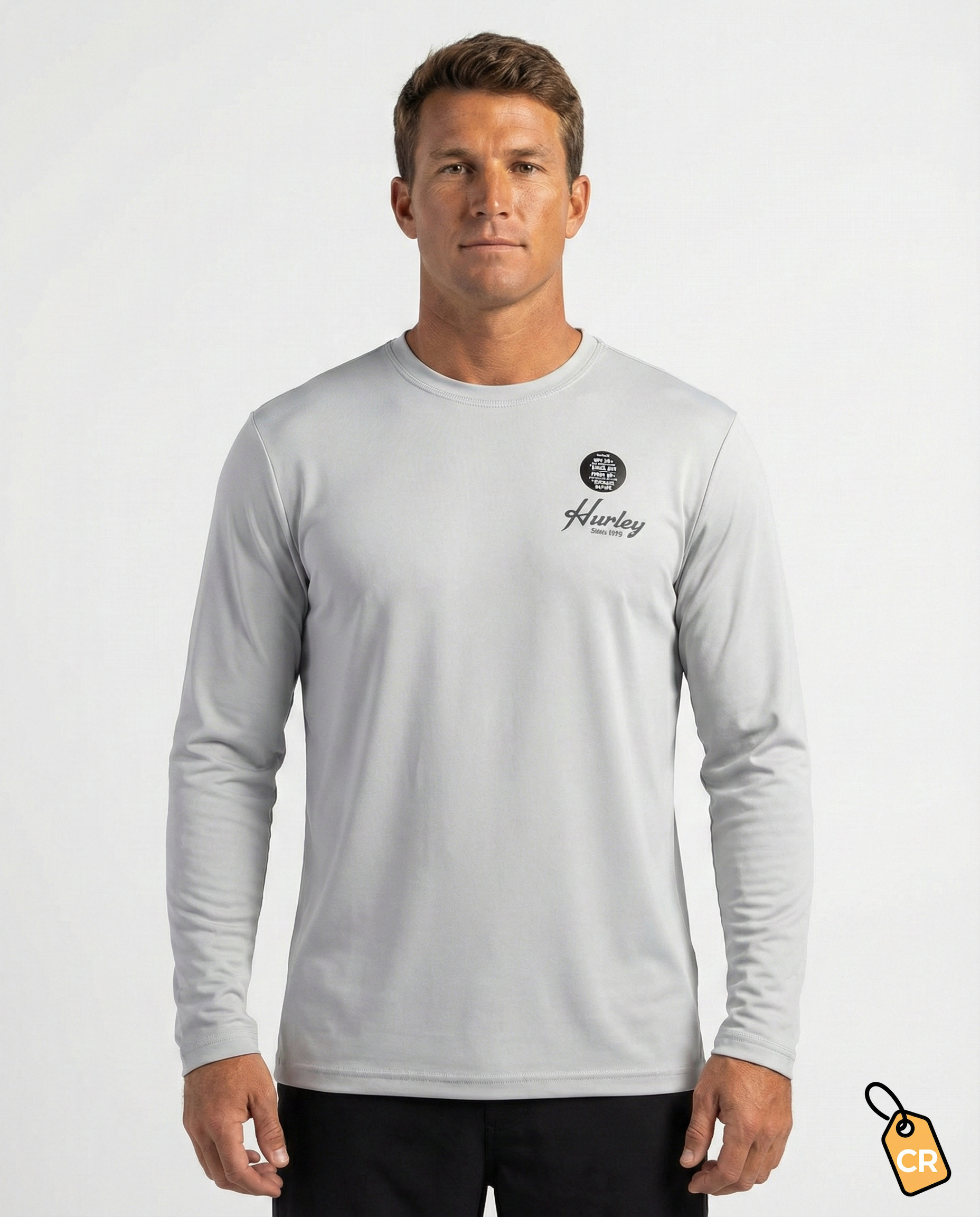 Playera de Manga Larga Gris