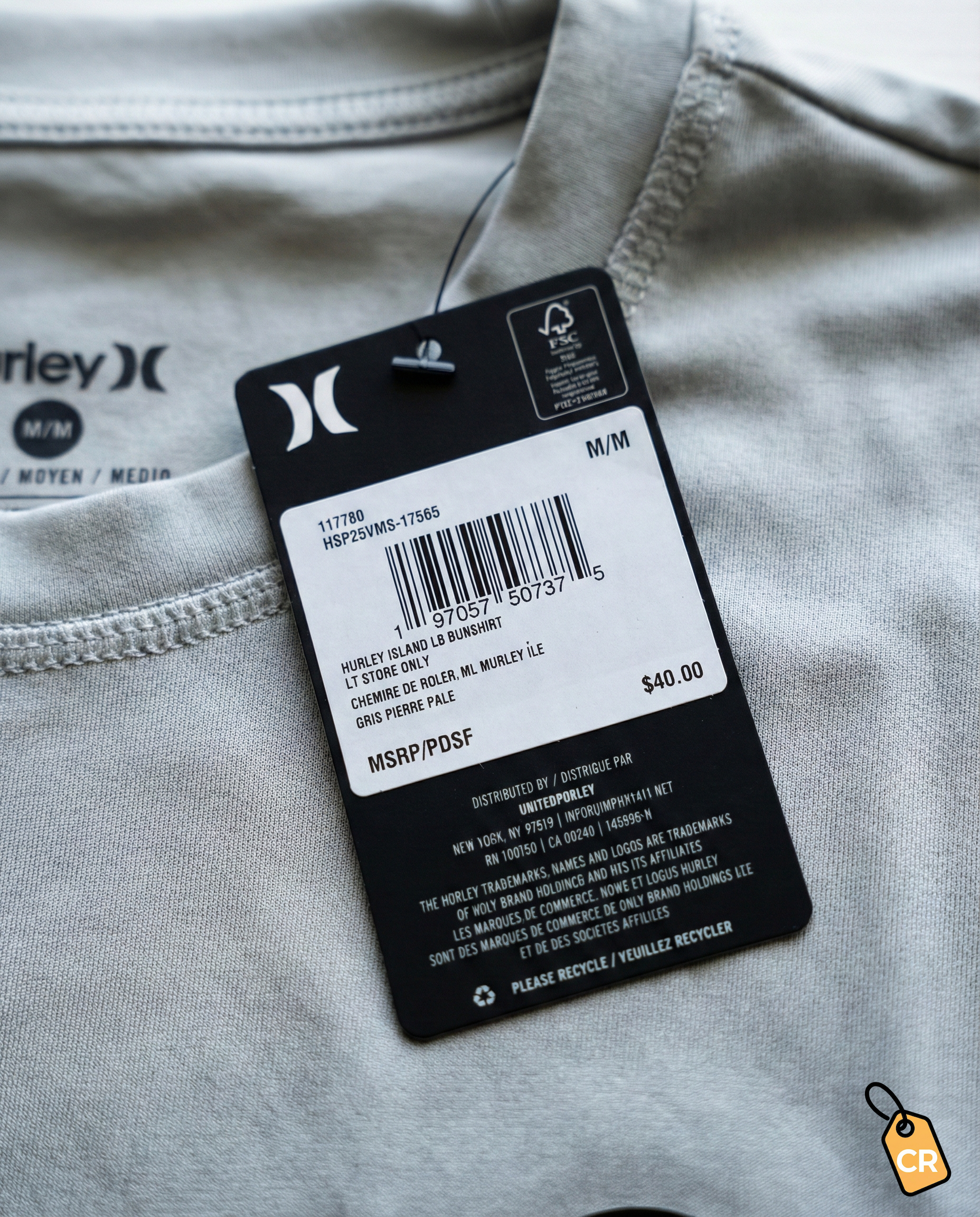 Playera de Manga Larga Gris