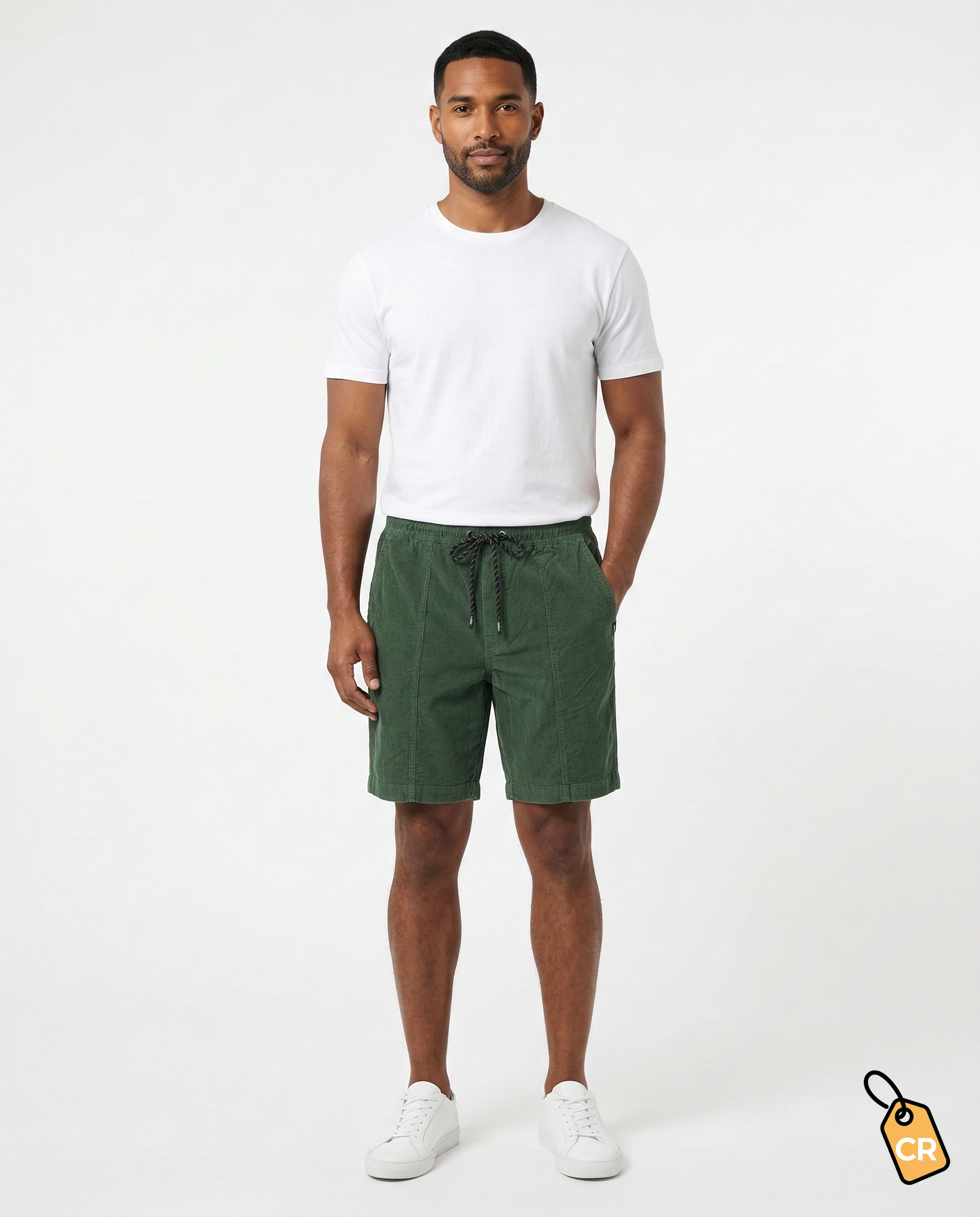 Short Corduroy Dark Ivy