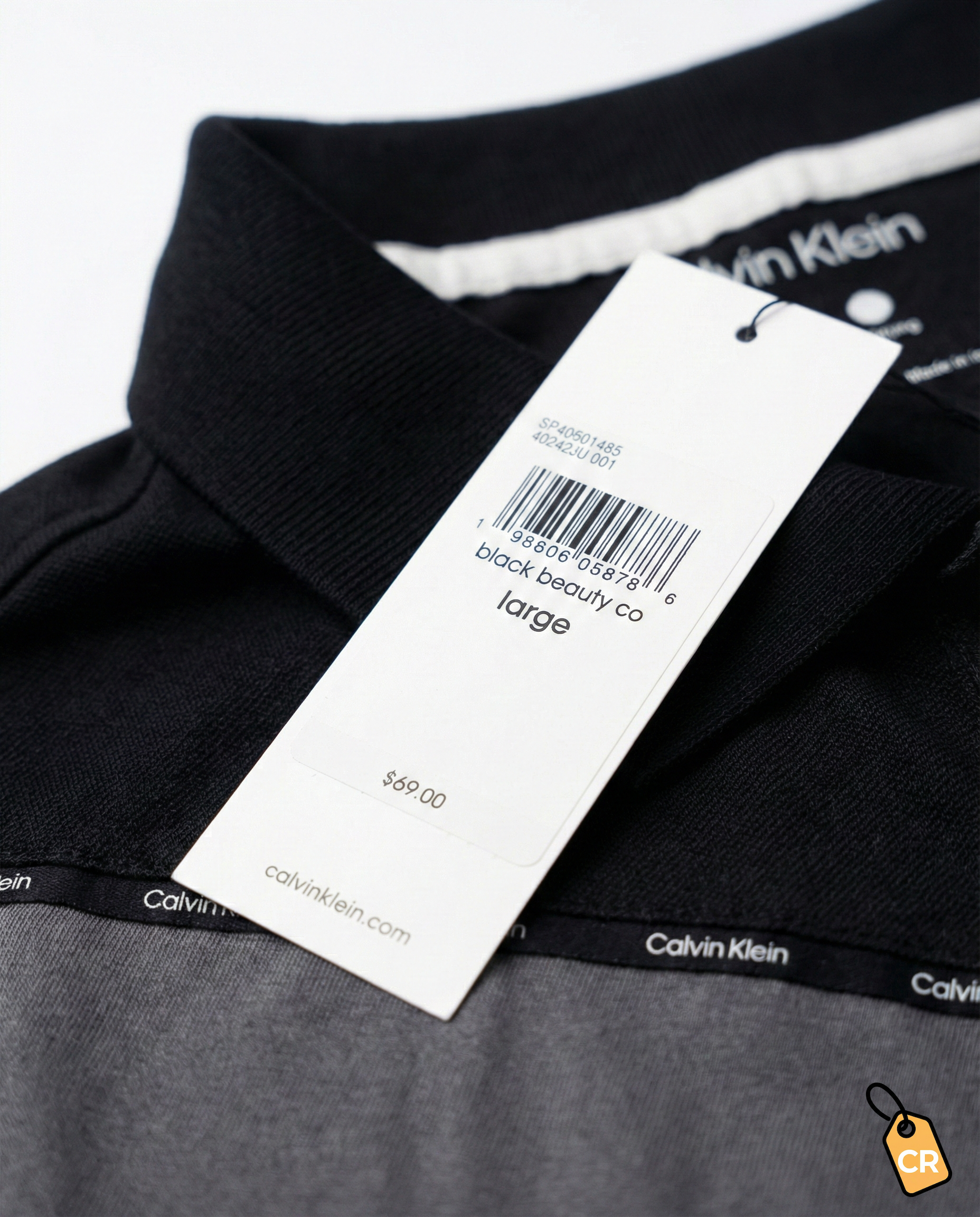 Polo Color-Block Black & White