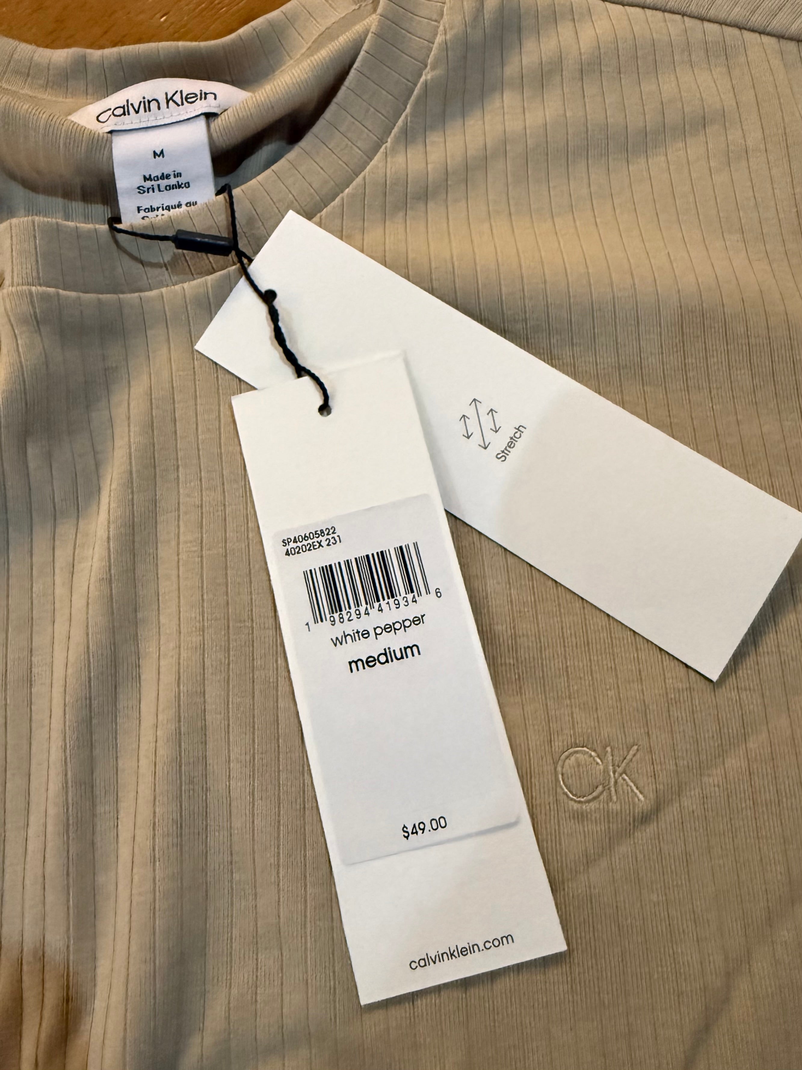 Short Sleeve Stretch Ribbed Tee